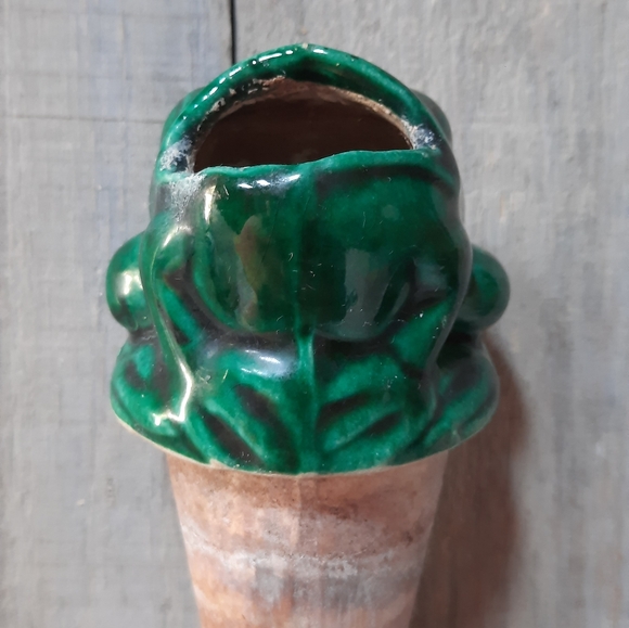 Vintage Frog Clay Pottery Watering Plant Feeder Spike - Picture 12 of 16